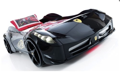 Aero Spider Black Racing Car Bed